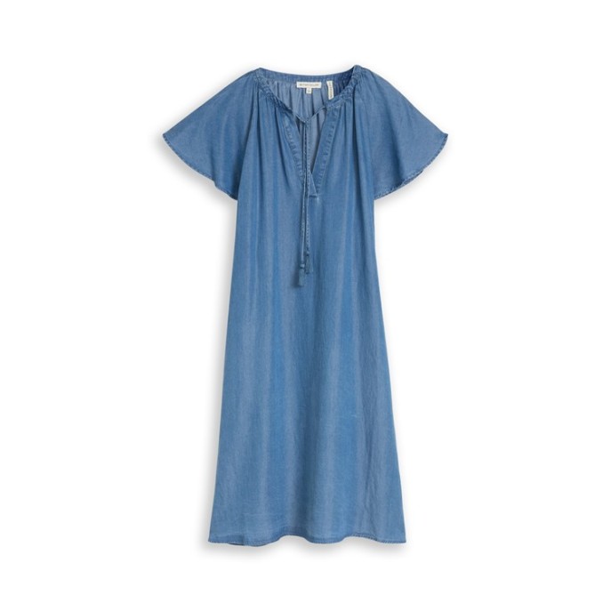 Tom Tailor jurk tencel jeans blauw